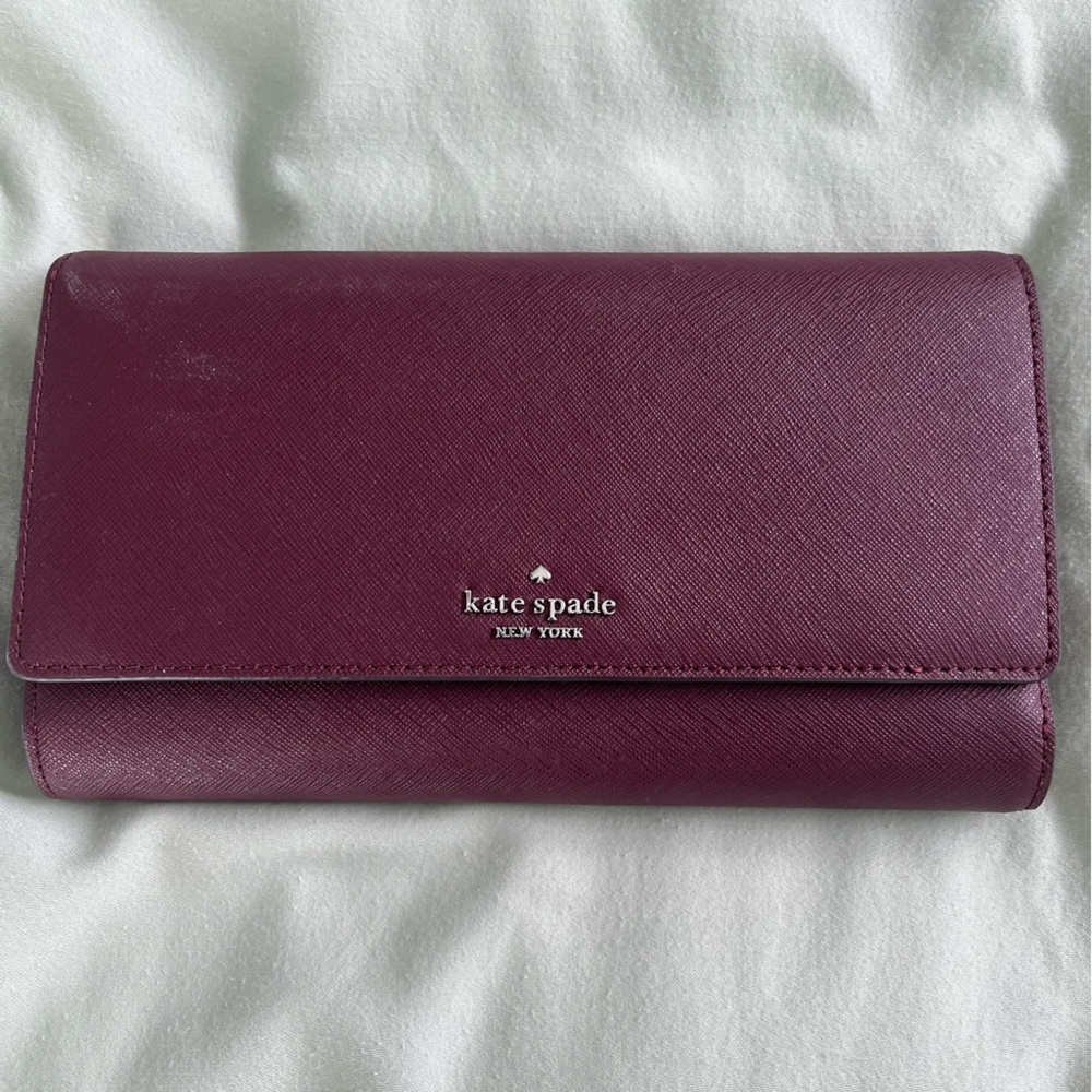 Burgundy Kate Spade wallet